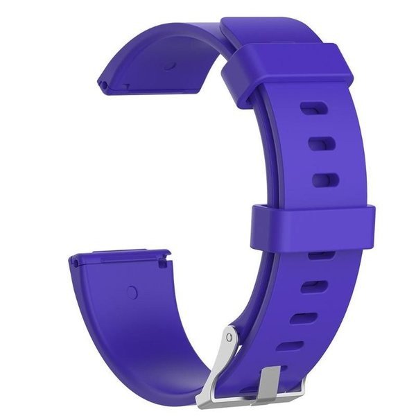 Fitbit 腕時計 交換ベルト 22㎜ 時計バンド ラバー シリコン スポーツ ストラップ ブレスレット カラフル | バリエーション:紫-S